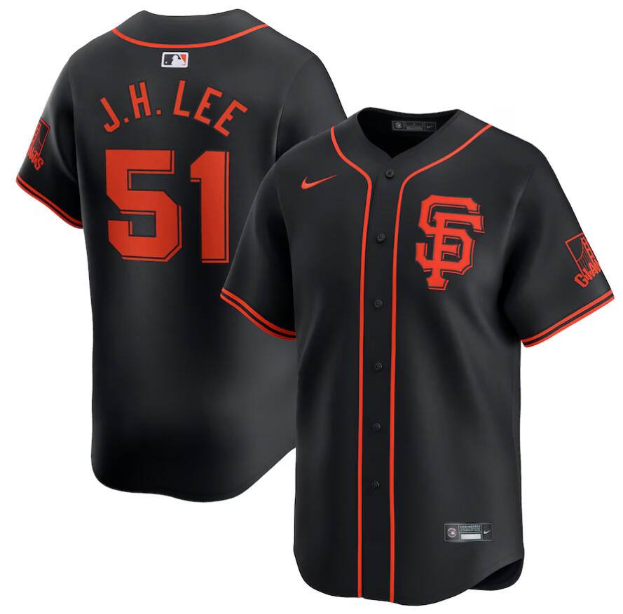 Men San Francisco Giants #51 J.H.Lee black Limited 2024 Nike MLB Jersey->san francisco giants->MLB Jersey